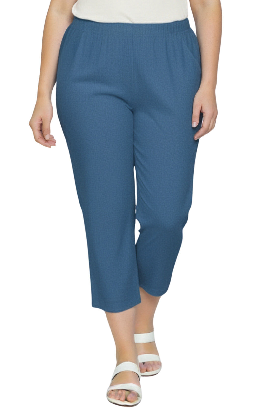Women's Lightweight Stretch Denim Capri Pants – Comfortable Everyday Fit