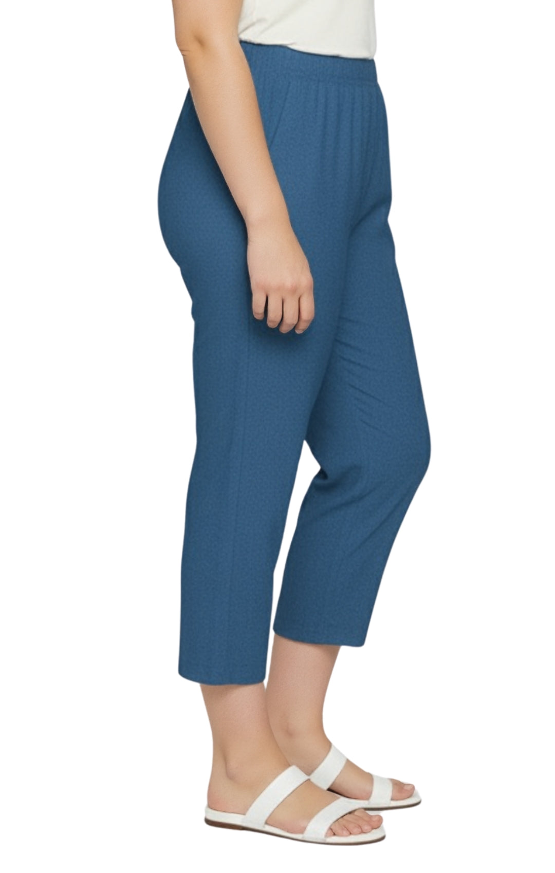 Women's Lightweight Stretch Denim Capri Pants – Comfortable Everyday Fit