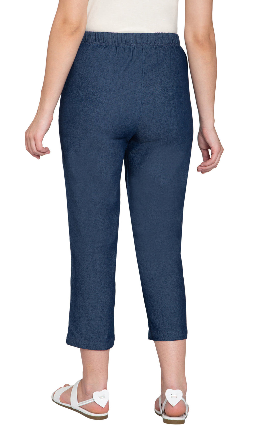 Women's Lightweight Stretch Denim Capri Pants – Comfortable Everyday Fit