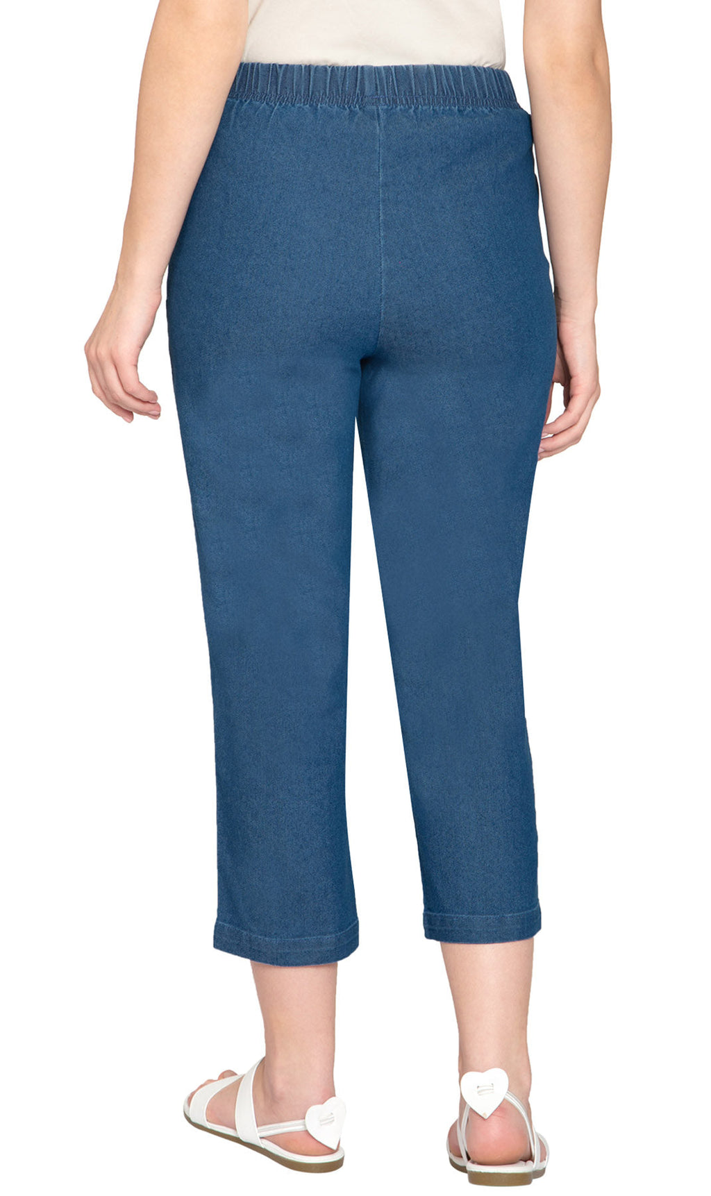 Women's Lightweight Stretch Denim Capri Pants – Comfortable Everyday Fit