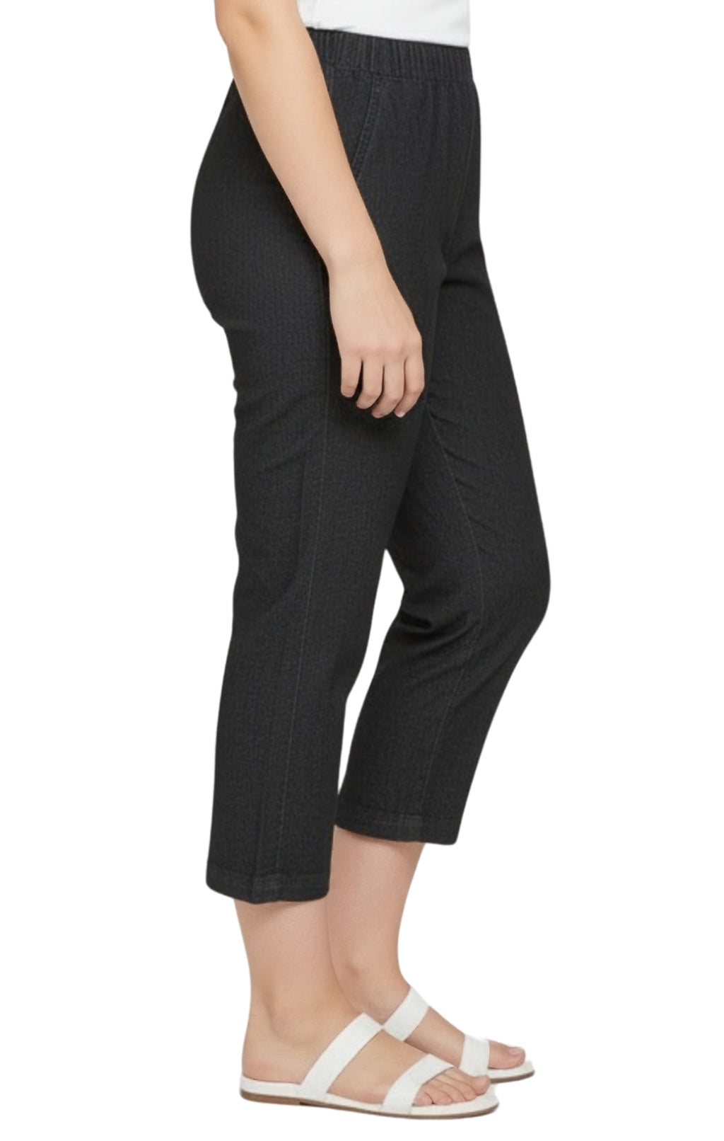Women's Lightweight Stretch Denim Capri Pants – Comfortable Everyday Fit