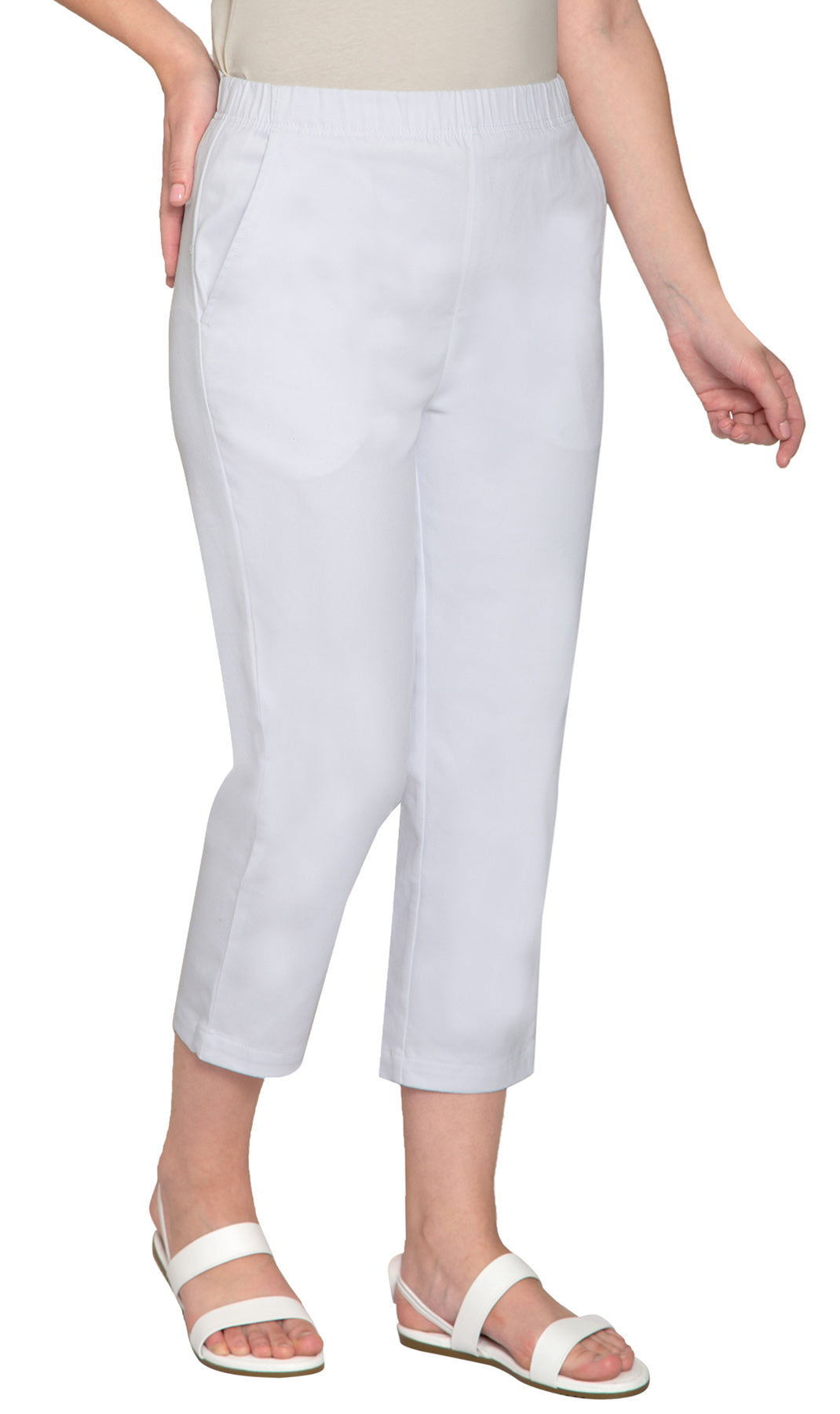 Women's Lightweight Stretch Denim Capri Pants – Comfortable Everyday Fit